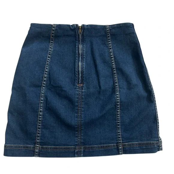 Free People Modern Femme Denim Mini Skirt size women’s 4 - Picture 5 of 8